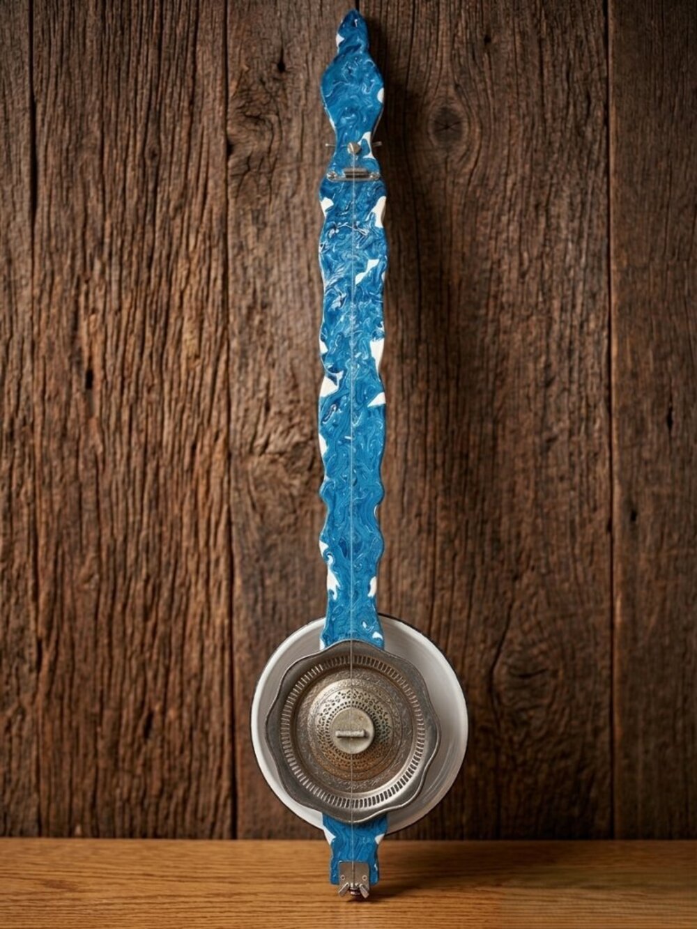 Boutique Adele's Arts Array Handmade Upcycled 1-String Blues Diddley Bow Art